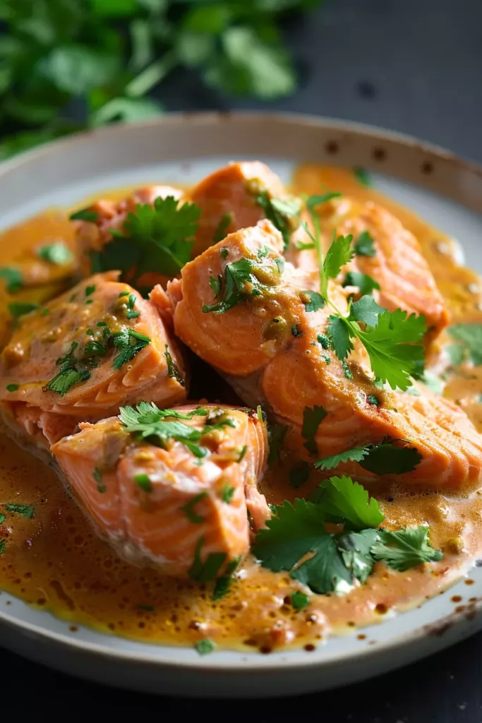 Curry Thaï de Saumon au Lait de Coco: Un Festin Exotique à Déguster Sans Attendre
