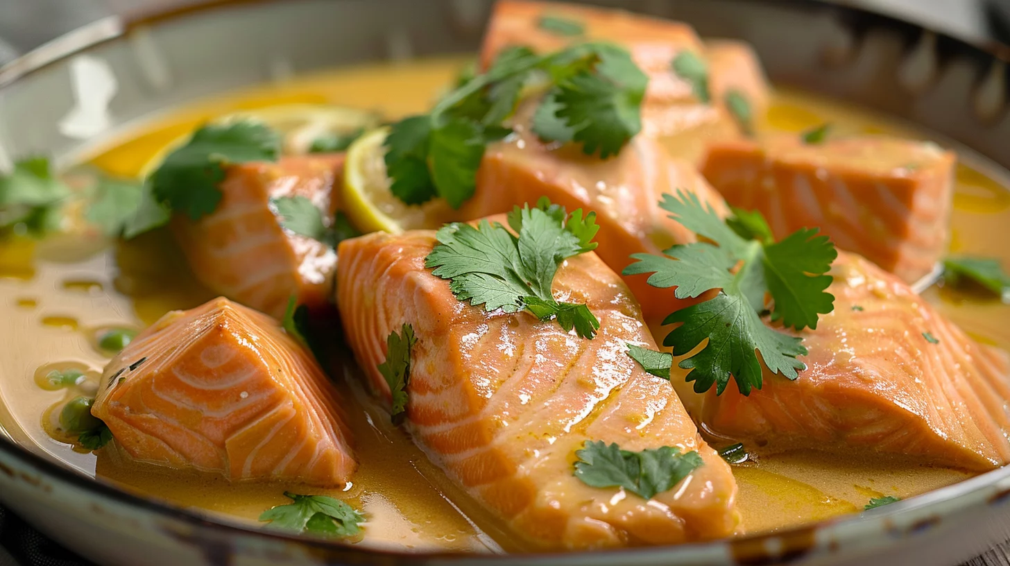 Curry Thaï de Saumon au Lait de Coco