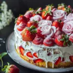 Gâteau Anniversaire Fraisier Maison