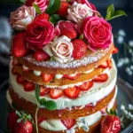 Gâteau Anniversaire Fraisier Maison