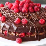 Gâteau Chocolat Framboises