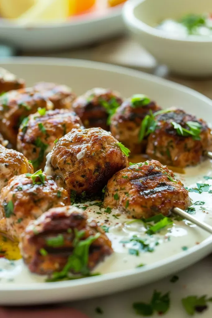 Koftas de Poulet Irrésistibles - Un Festin Crémeux et Epicé