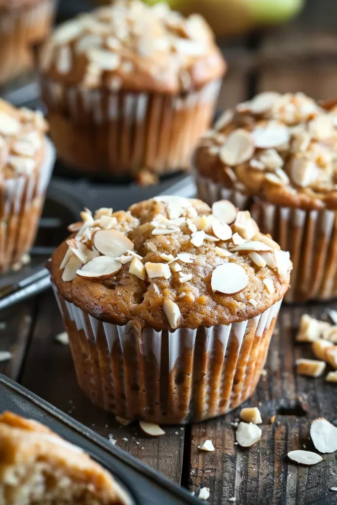 Muffins Poire Amande: Un Délice Puissant et Réconfortant
