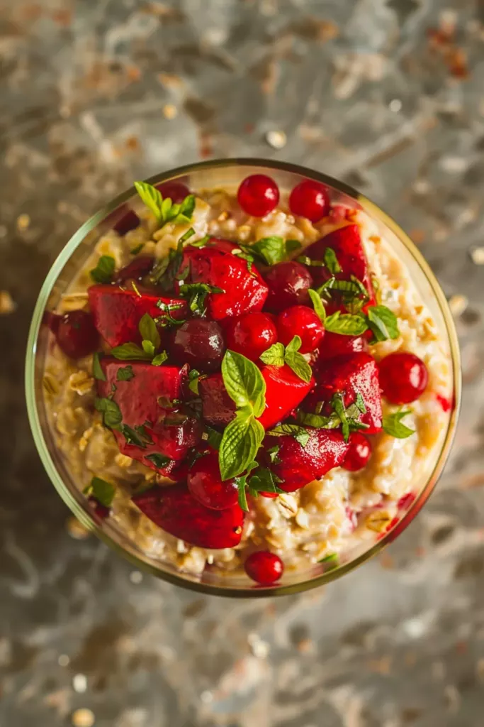 Overnight Oats aux Fruits Rouges: Délice Antioxydant et Énergisant