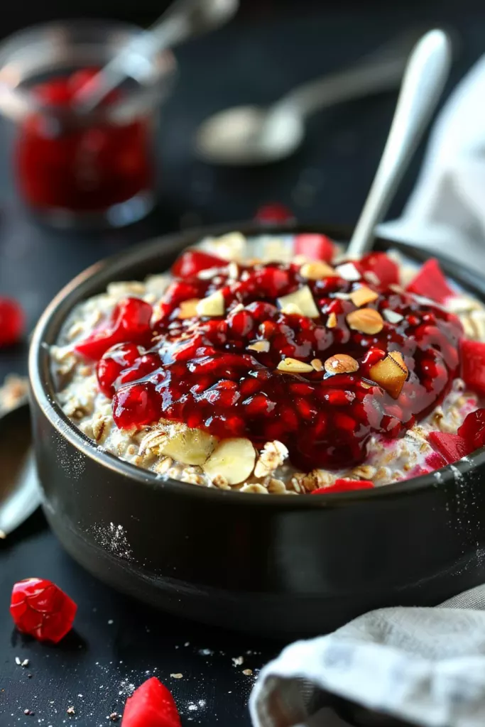 Overnight Oats aux Fruits Rouges: Délice Antioxydant et Énergisant