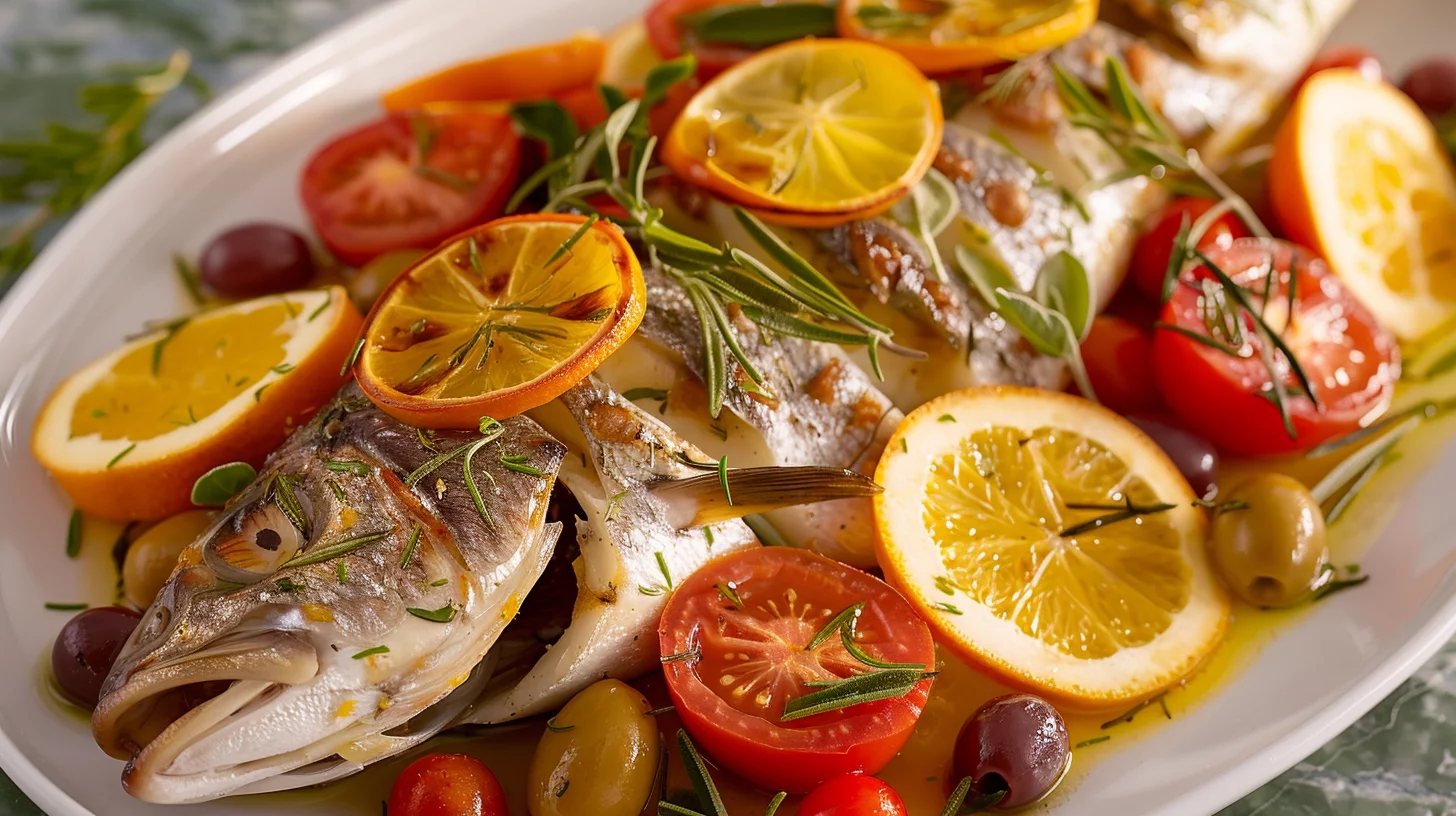 Poisson Méditerranéen au Four