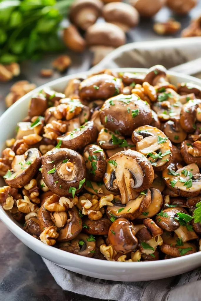 Poêlée Champignons Noix: Épatez vos papilles avec ce festin croquant