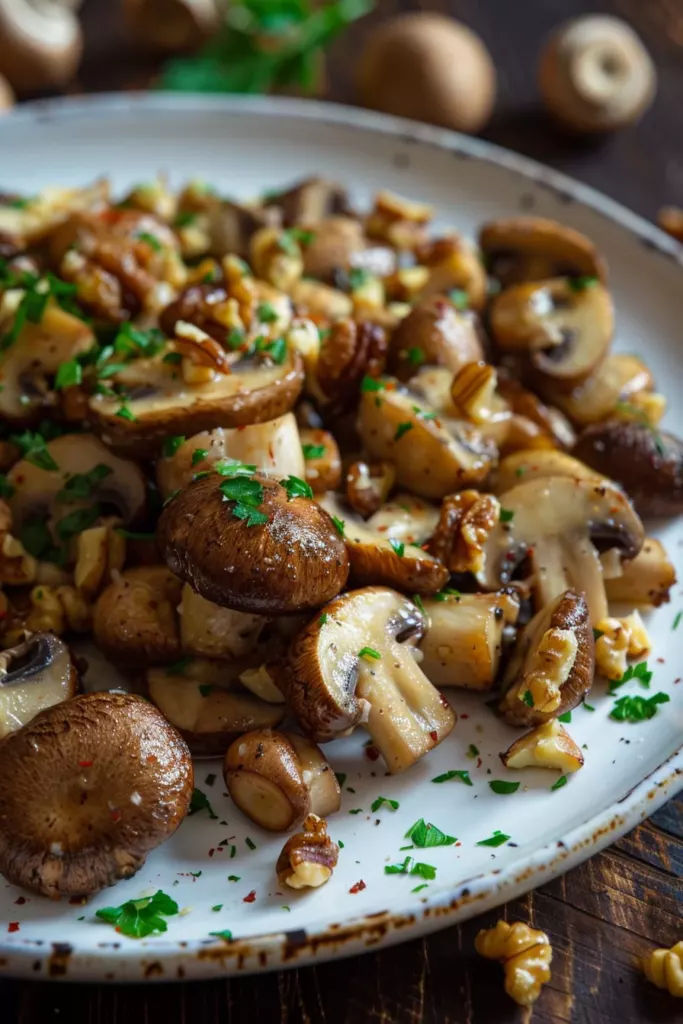 Poêlée Champignons Noix: Épatez vos papilles avec ce festin croquant