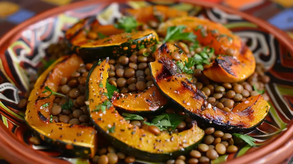 Poêlée Courge Lentilles