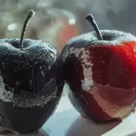 Pommes D'amour Noires et Rouges