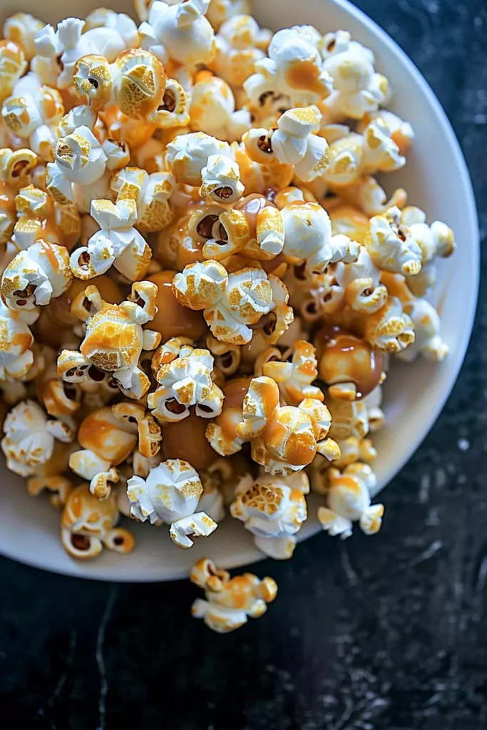 Popcorn Caramel d'Halloween: Délice croustillant au caramel pour une fête effrayante
