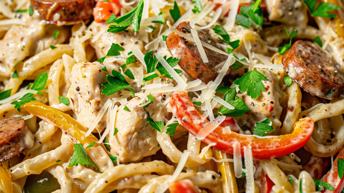 Pâtes Crémeuses à La Saucisse Cajun