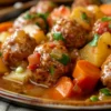 Ragoût de Pommes de Terre aux Boulettes de Viande Hachée