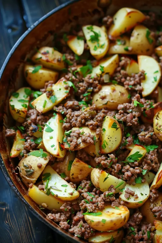 Recette de Viande Hachée aux Pommes de Terre: Délice Doré aux Saveurs Intenses 6 Recette de Viande Hachée aux Pommes de Terre: Délice Doré aux Saveurs Intenses