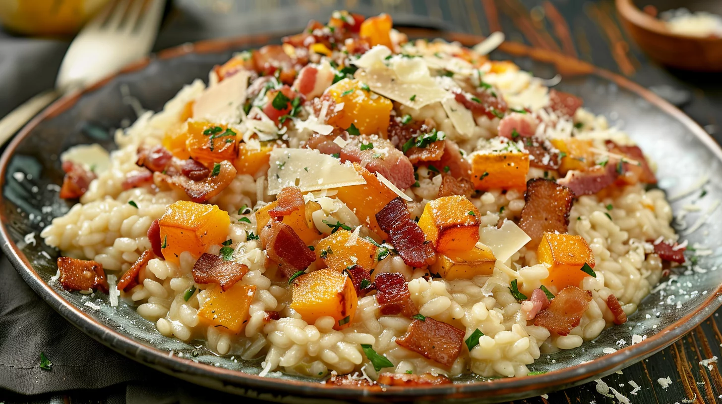 Risotto Courge Lardons