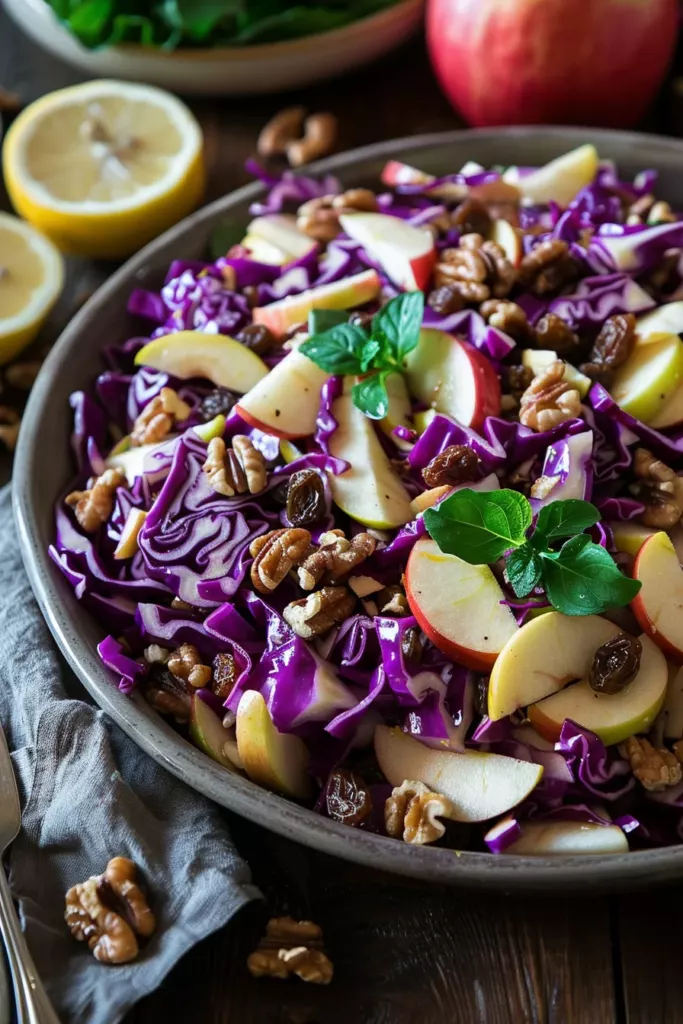 Salade Chou Rouge Pomme: Le Festin Croquant!