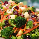 Salade Croquante et Crémeuse de Brocoli et Pomme