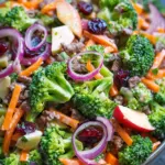 Salade Croquante et Crémeuse de Brocoli et Pomme