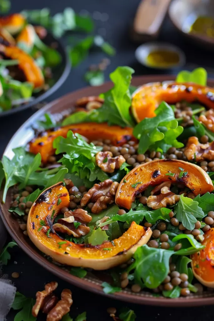 Salade Lentilles Butternut - Délice automnal à croquer
