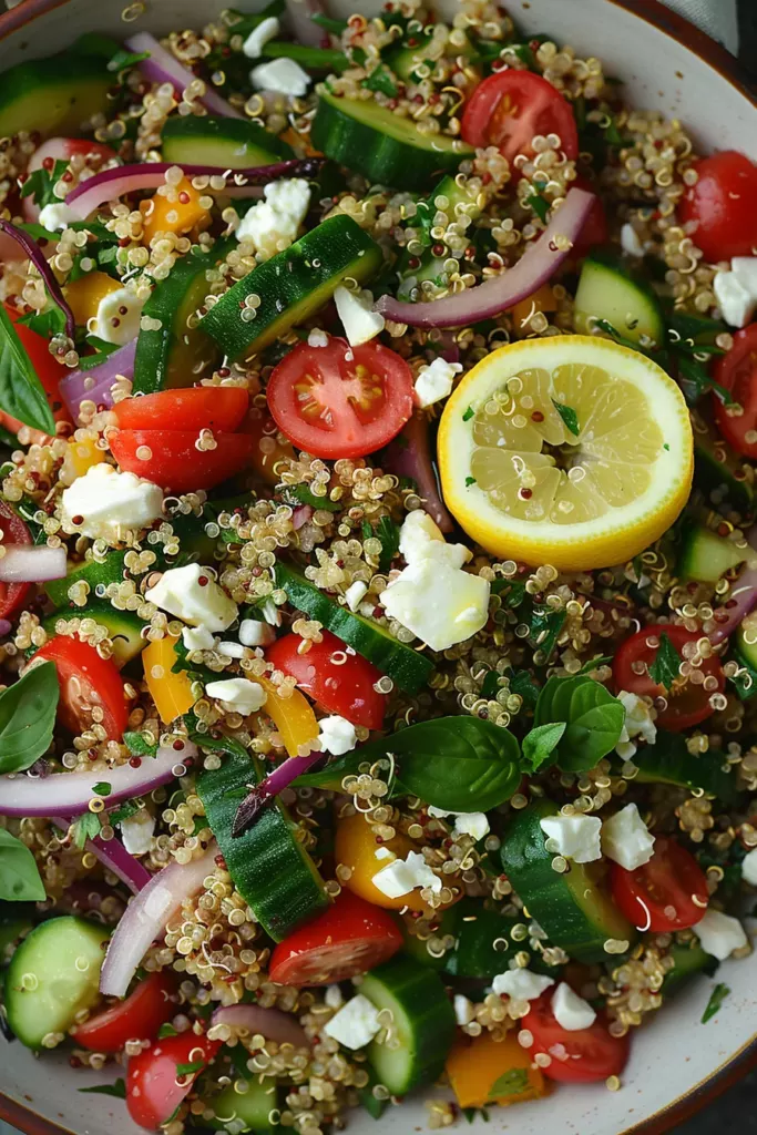 Salade Méditerranéenne au Quinoa: Découvrez l'Énergie des Saveurs