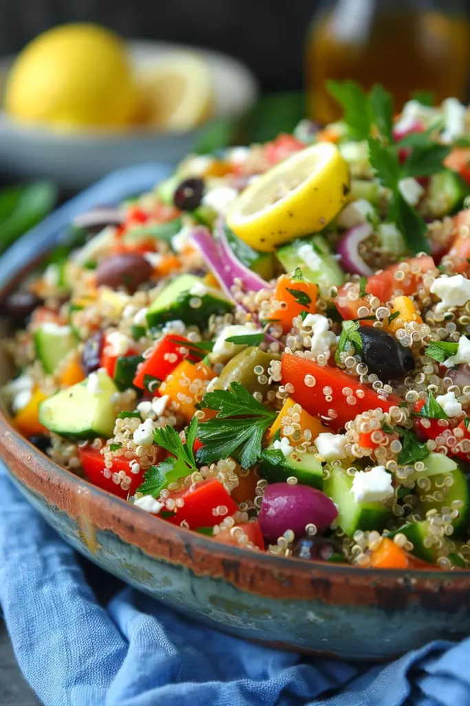 Salade Méditerranéenne au Quinoa: Découvrez l'Énergie des Saveurs