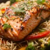 Saumon Asiatique aux Nouilles