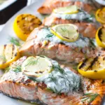 Saumon Grillé Sauce Yaourt Citron