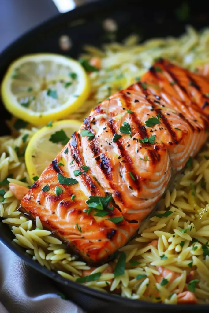 Saumon Poêlé Avec Orzo au Citron - Un Festin de Saveurs et d'Énergie 6 Saumon Poêlé Avec Orzo au Citron - Un Festin de Saveurs et d'Énergie