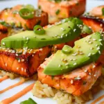 Saumon Sur Riz Croustillant