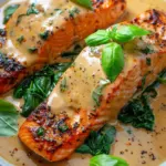 Saumon Toscan Avec Sauce Crémeuse au Parmesan