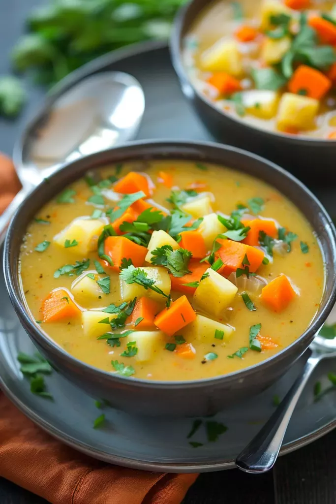 Soupe Légumes Racines Curry: Explosion de saveurs exotiques