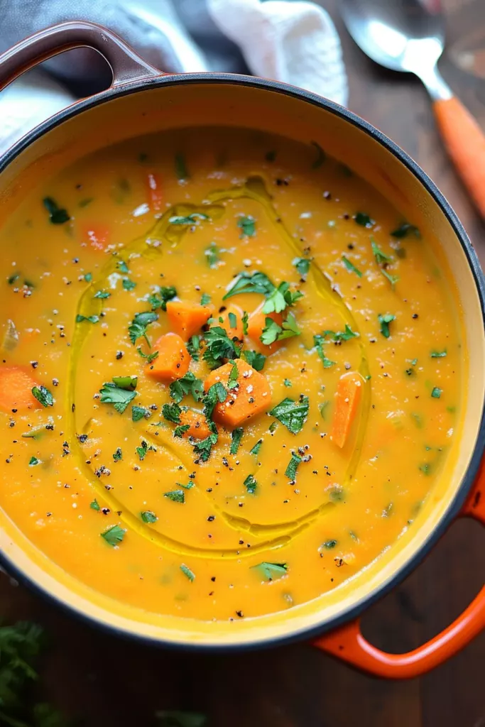 Soupe Patate Douce Carottes: L'Explosion de Saveurs Chaudes