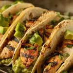Tacos Healthy au Poulet et Guacamole
