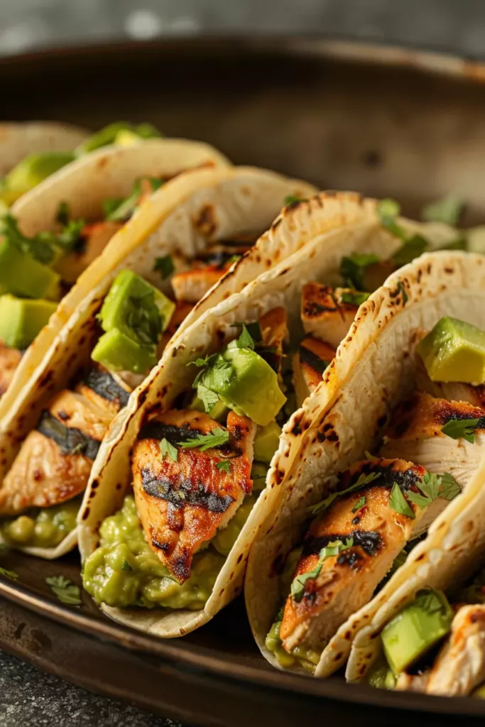 Tacos Healthy au Poulet et Guacamole: Le Délice Énergisant des Gourmets
