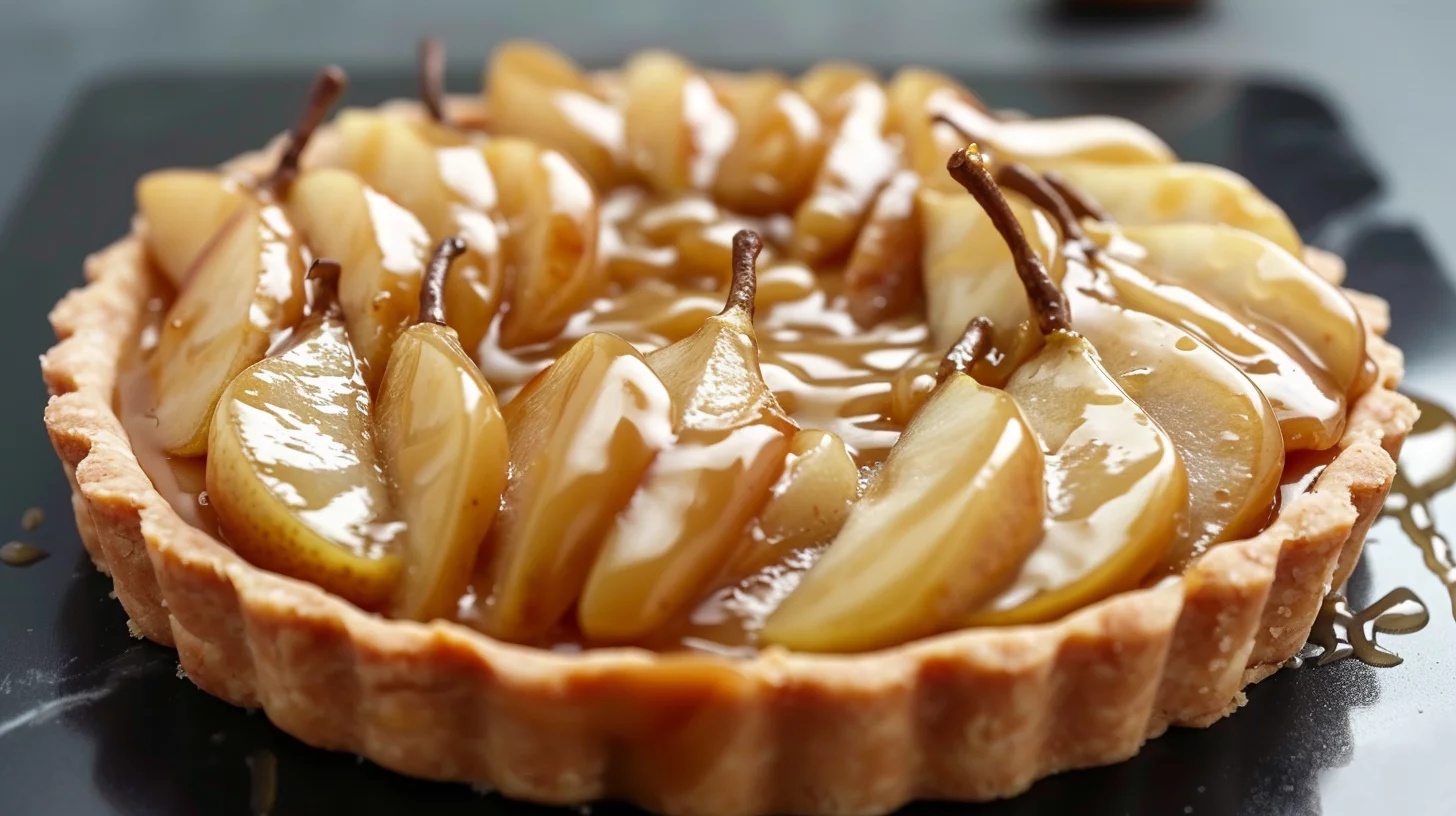Tarte Poire Caramel