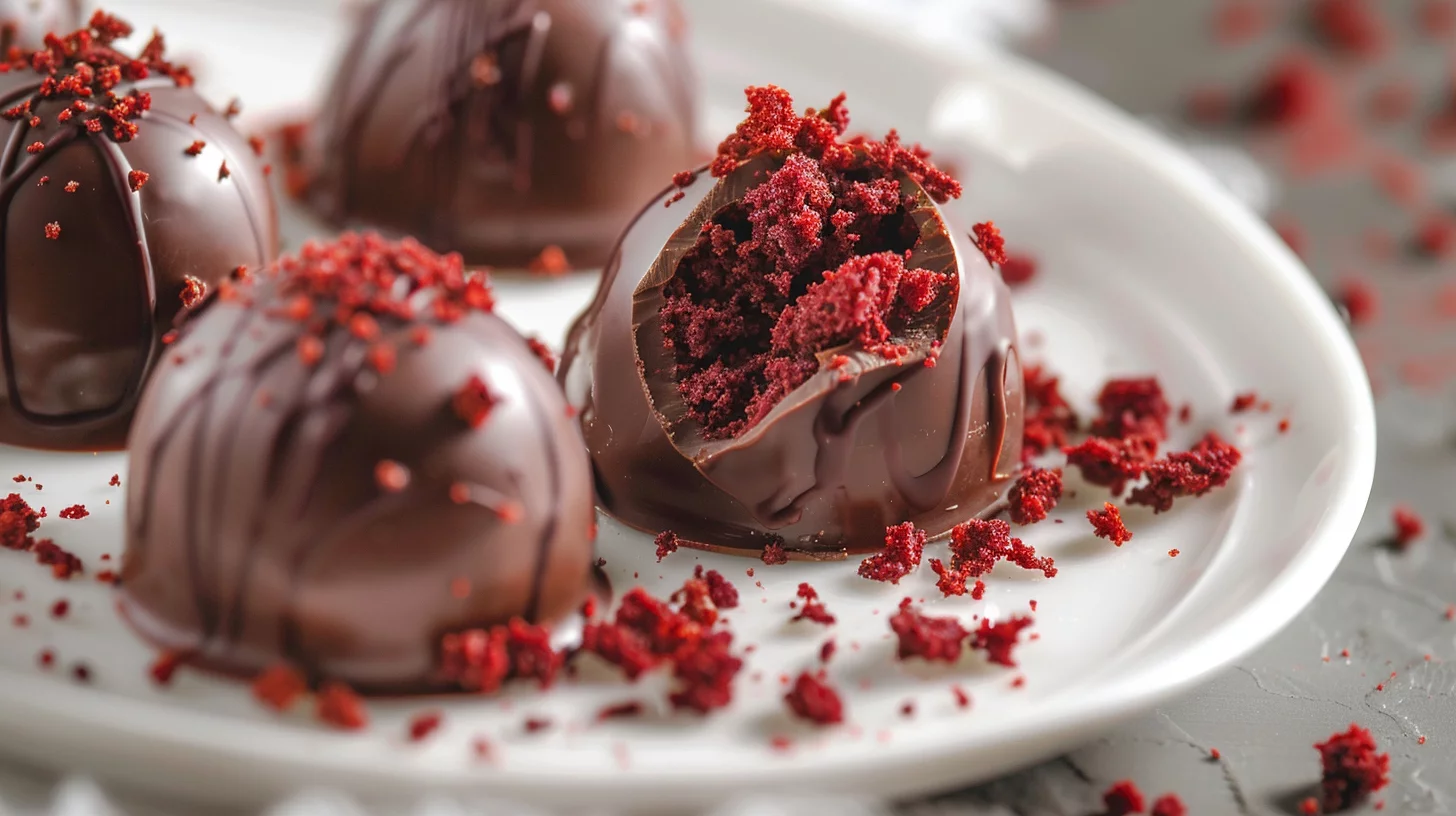 Truffes Velours Rouge Sanglantes