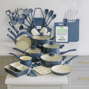 Ensemble Complet NutriChef Effet Marbre – Élégance et Polyvalence