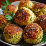 Baked zucchini balls