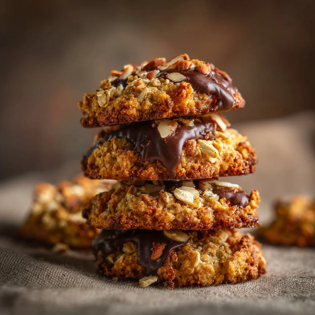 Biscuits aux flocons d'avoine maison croustillants et délicieux