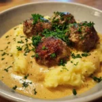 Boulettes de viande dans une sauce crémeuse