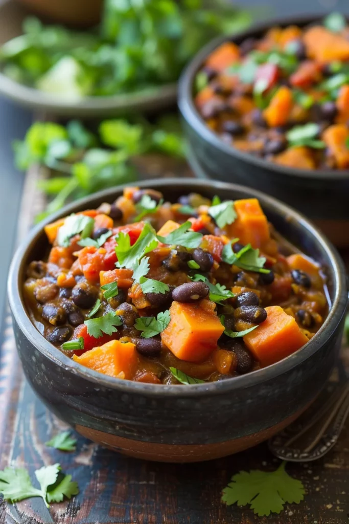 Chili Patate Douce Haricots Noirs: Explosion de saveurs épicées