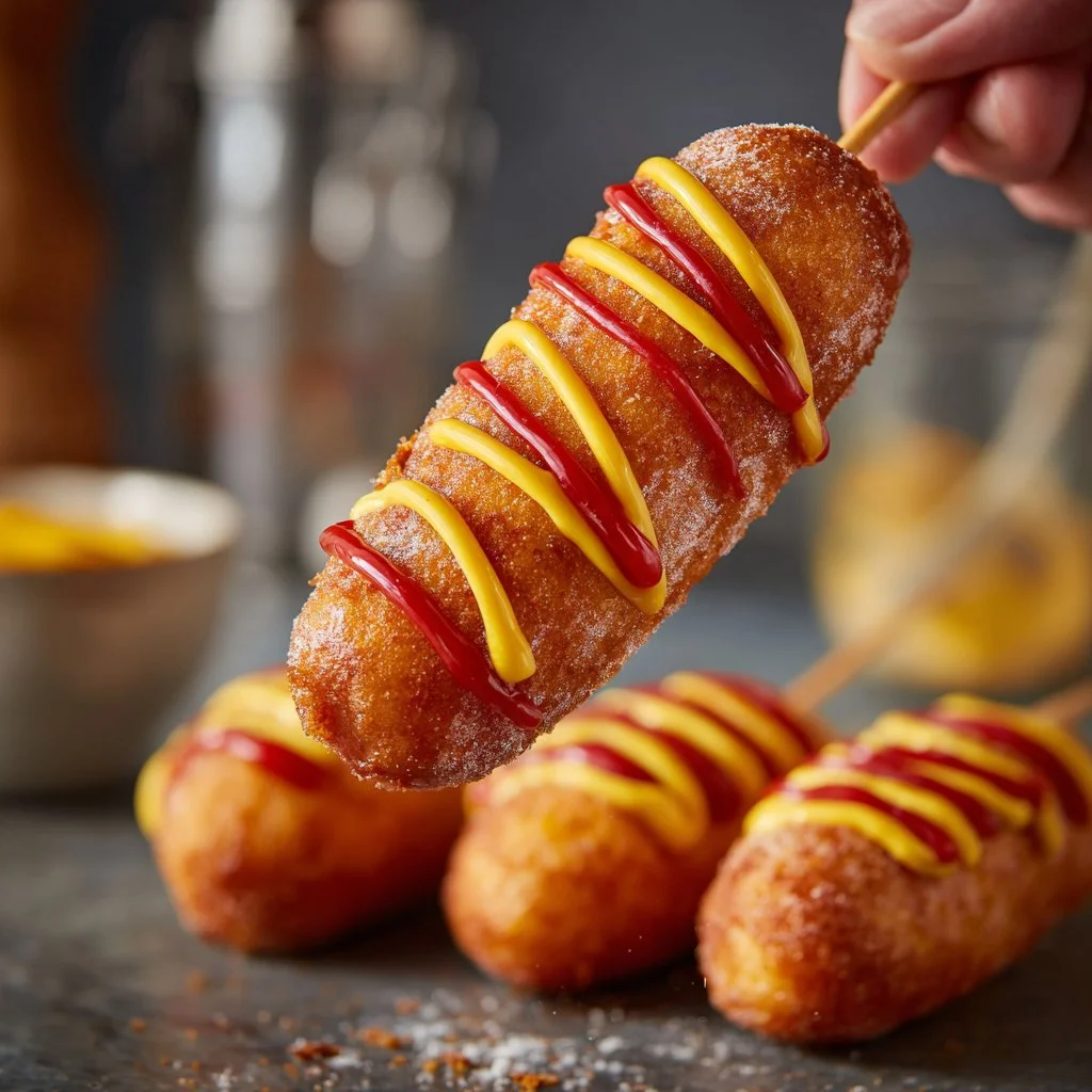 Corn dog croustillant fait maison, recette simple et rapide