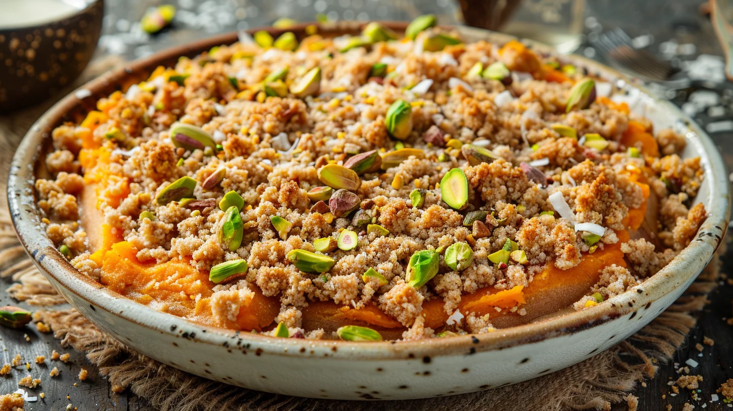 Crumble Patate Douce Coco
