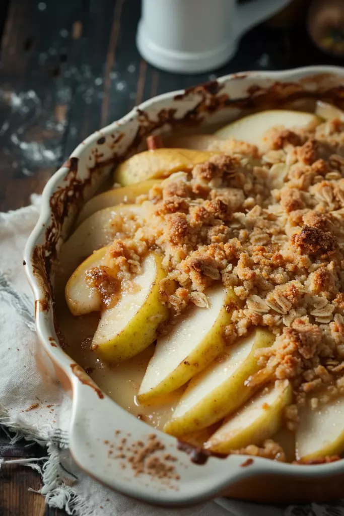 Crumble Poire Cannelle - L'Explosion de Saveurs et de Croustillant