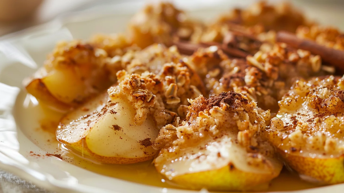 Crumble Poire Cannelle
