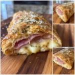 Feuilleté au jambon et fromage