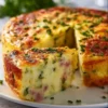 Flan de Courgettes au Jambon et Mozzarella, plat coloré et savoureux