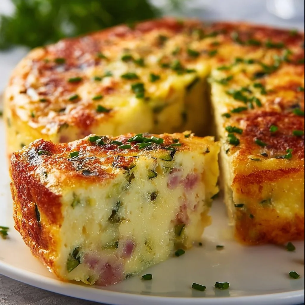 Flan de Courgettes au Jambon et Mozzarella, plat coloré et savoureux