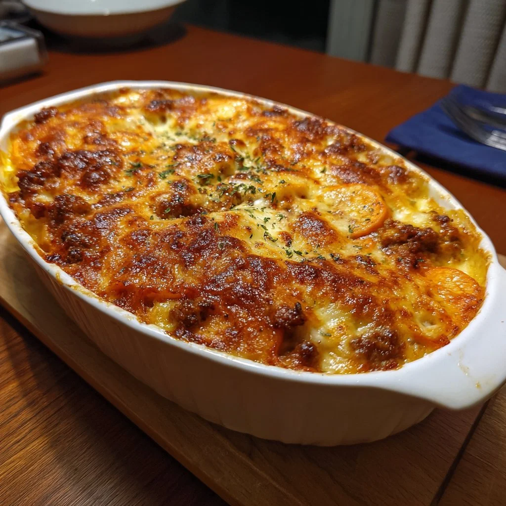 Gratin de Haché et Patate Douce, un plat savoureux et réconfortant