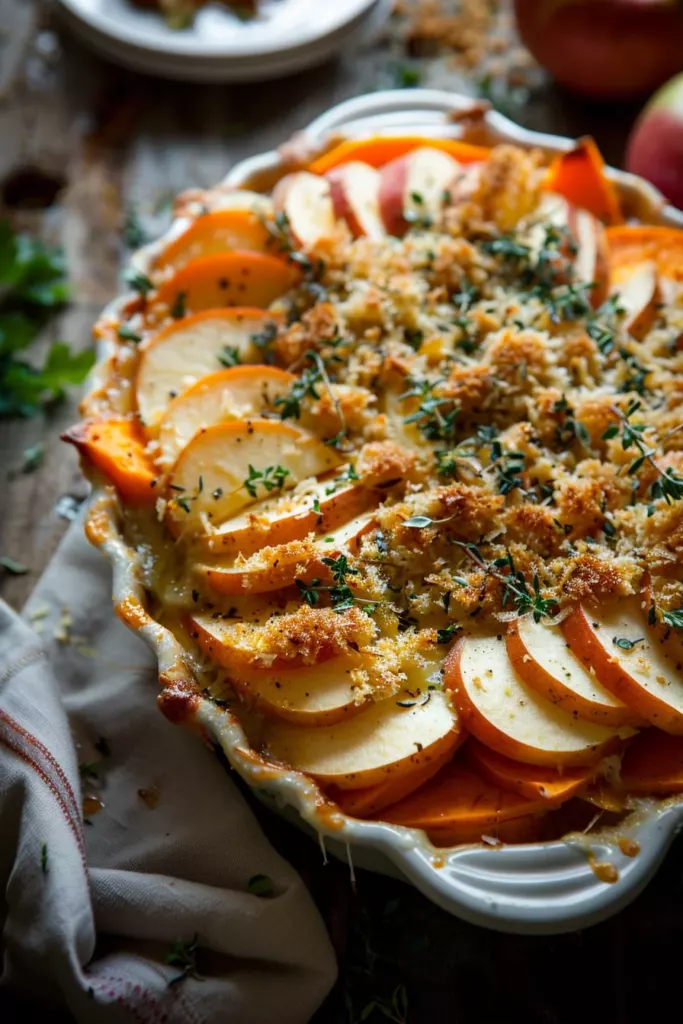 Gratin Patate Douce & Pommes: La Fusion Gourmande qui Enflammera vos Papilles